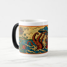 Kraken Vs. UFO - Coffee Mug