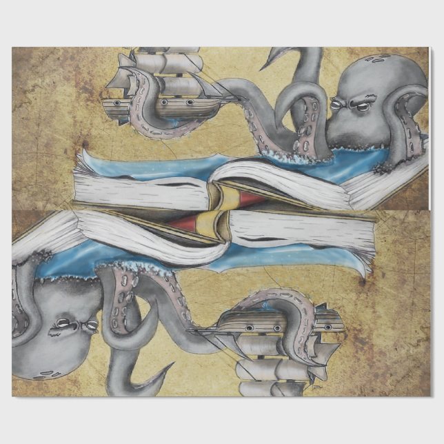 Kraken Wrapping Paper (Flat)