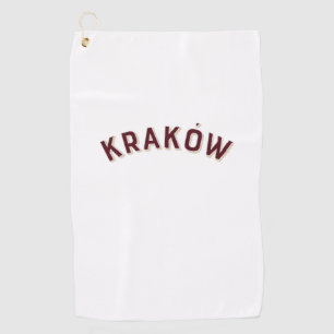 Kraków, Poland Vintage Arch Golf Towel
