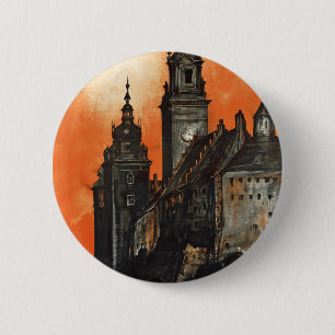 Krakow 6 Cm Round Badge