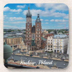 Krakow city centre from above in Poland Coaster