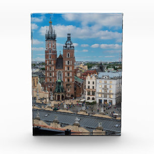 Krakow city centre from above in Poland Photo Block