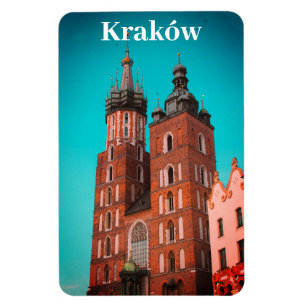 Krakow Europe Poland Polska Old Town Magnet