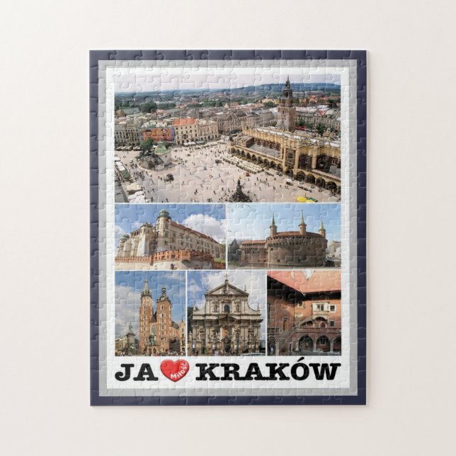 Kraków - I Love - Poland - Jigsaw Puzzle (Vertical)