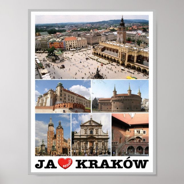 Kraków - I Love - Poland - Poster (Front)
