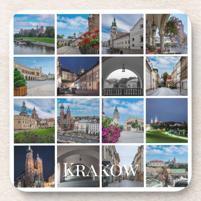 Krakow old town landscapes, Poland Coaster (Front)