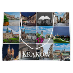 Krakow old town landscapes, Poland Large Gift Bag