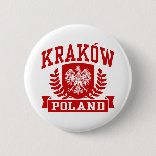 Krakow Poland 6 Cm Round Badge