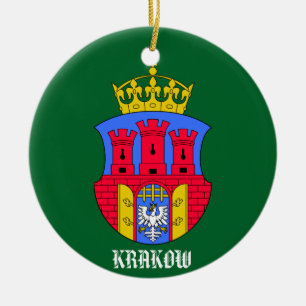 Krakow Poland Circle Ornament