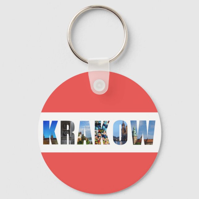 Krakow Poland Key Ring (Front)