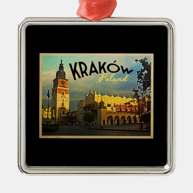 Krakow Poland Metal Ornament (Front)