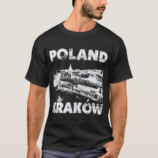 Krakow, Poland on Dark T-Shirt