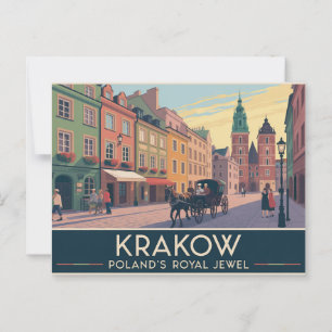Krakow Poland Postcard