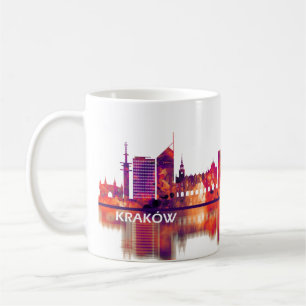 Krakow Poland Skyline Coffee Mug