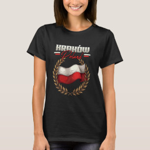 Krakow Poland Travel Polish Flag Polska T-Shirt