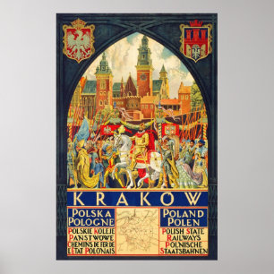 Krakow Polska Pologne Polen Poster