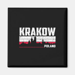 Krakow Skyline Poland Magnet