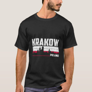 Krakow Skyline Poland T-Shirt