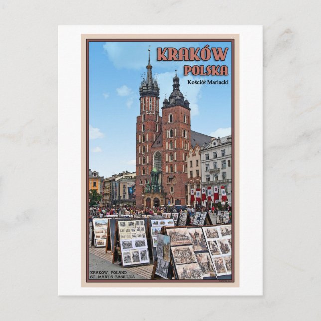 Krakow - St Marys Basilica Postcard (Front)