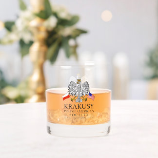 Krakusy Polish American Society Whiskey Glass