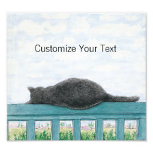 Kramer The Cat Sleeping On The Balcony