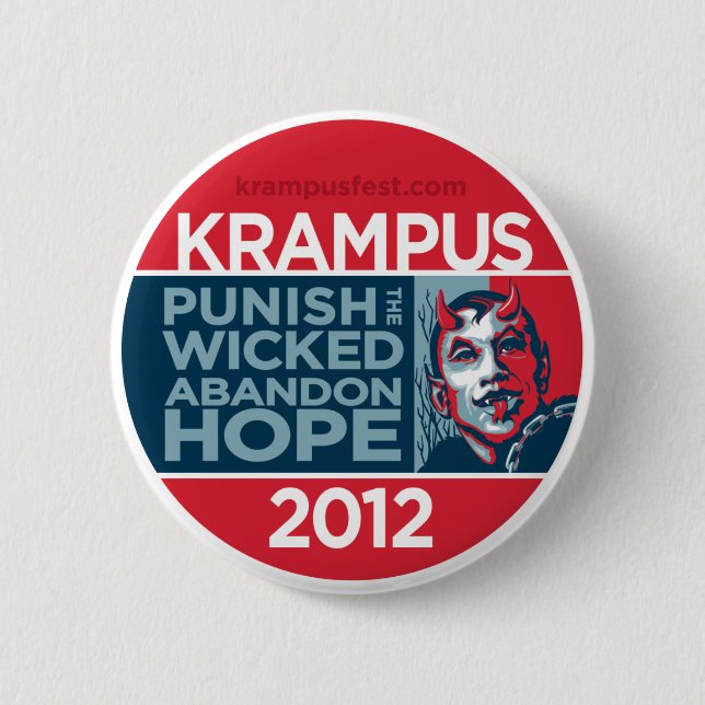 Krampus 2012 Campaign Button (Front)