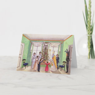 Krampus and St. Nicholas from journal of Carl Holiday Card