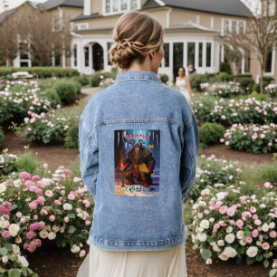 Krampus Be Careful Denim Jacket