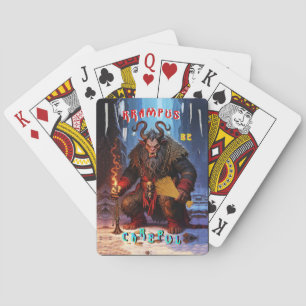 Krampus Be Careful Playing Cards