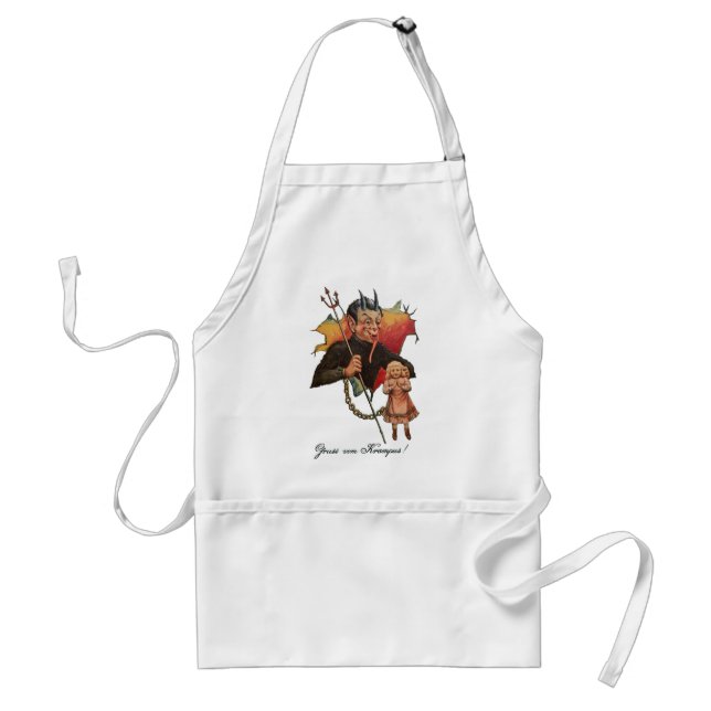 Krampus Breaking Through Standard Apron (Front)