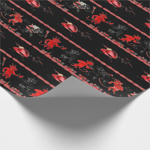 Krampus Broken Ornament Wrapping Paper