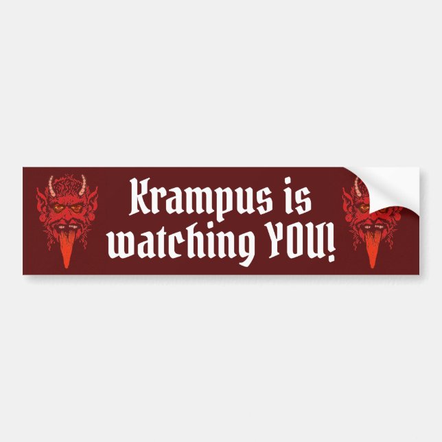 Krampus bumper sticker (Front)