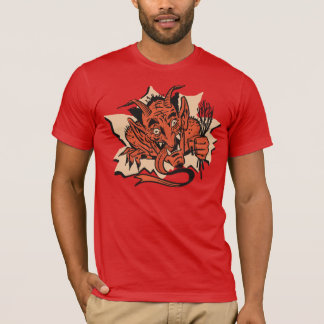 Krampus Busting through your shirt