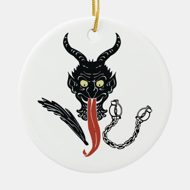 Krampus Ceramic Ornament (Front)