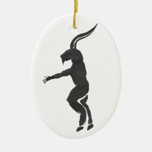 Krampus Ceramic Ornament