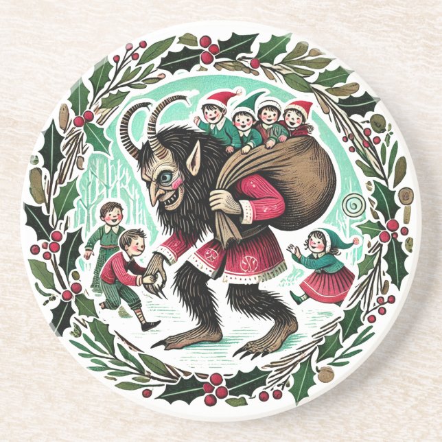 Krampus Christmas                                  Coaster (Front)