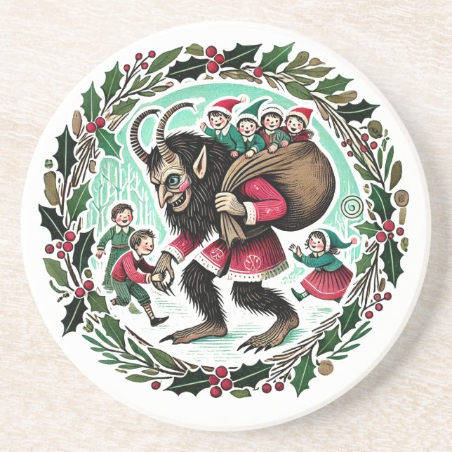 Krampus Christmas                                  Coaster (Front)