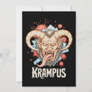 Krampus Christmas Kramperl Perchten Santa's Helper Holiday Card