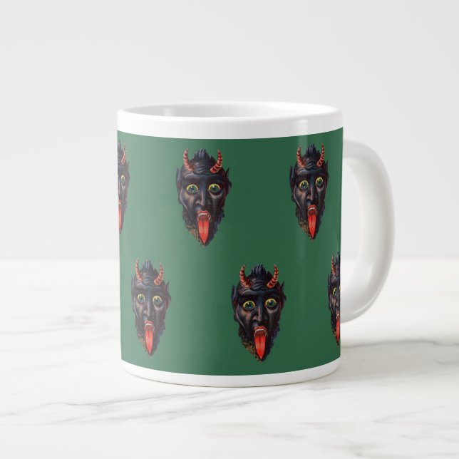 Krampus Christmas Large Coffee Mug (Front Right)