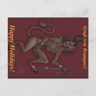 Krampus Christmas Post Card