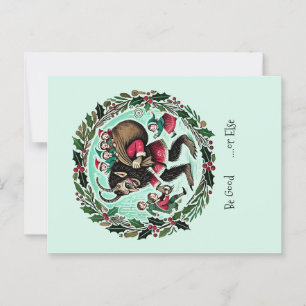 Krampus Christmas Postcard