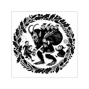 Krampus Christmas Self-inking Stamp