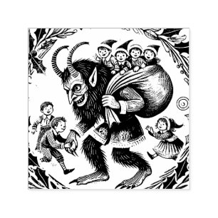 Krampus Christmas Self-inking Stamp