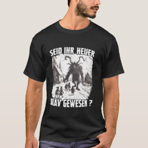 Krampus Costume Perchtenlauf Krampus Bad Santa Cla T-Shirt