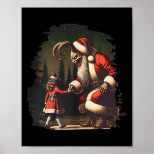 Krampus Dark Christmas Merry Krampus Holiday Horro Poster
