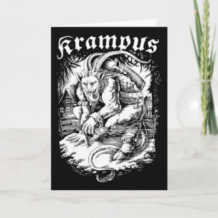 Krampus Design Christmas Season Evil Pajama Xmas' Card
