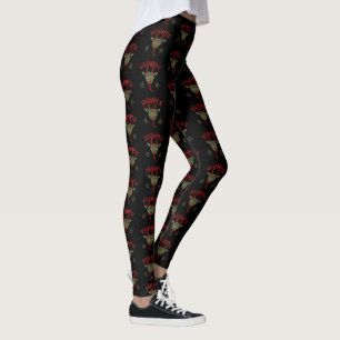 Krampus Face Naughty Leggings