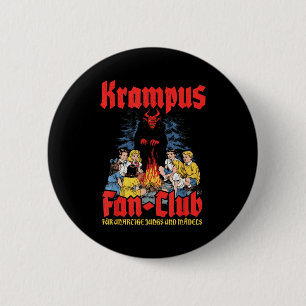 Krampus Fan-club Ugly Xmas German Christmas Demon  6 Cm Round Badge