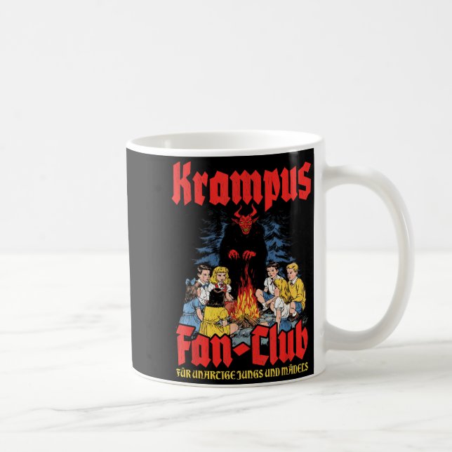 Krampus Fan-club Ugly Xmas German Christmas Demon  Coffee Mug (Right)