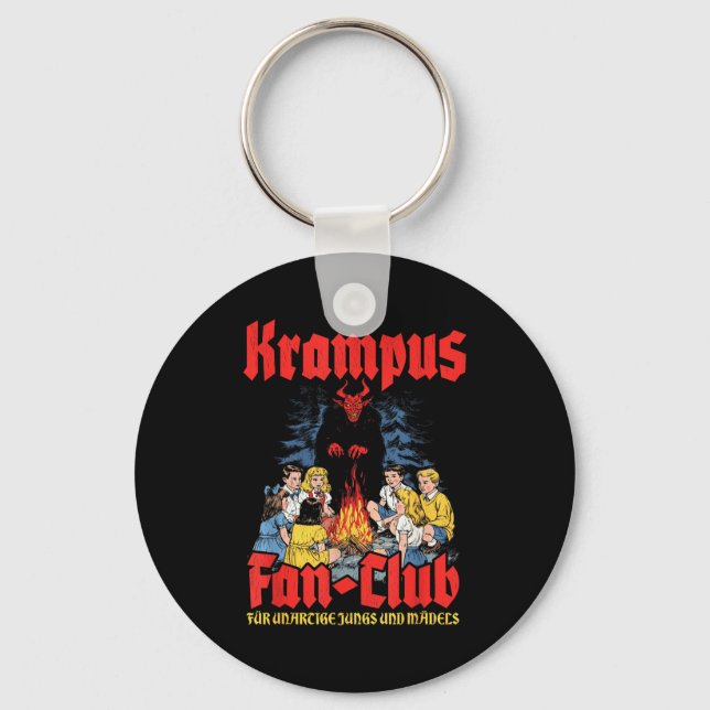 Krampus Fan-club Ugly Xmas German Christmas Demon  Key Ring (Front)